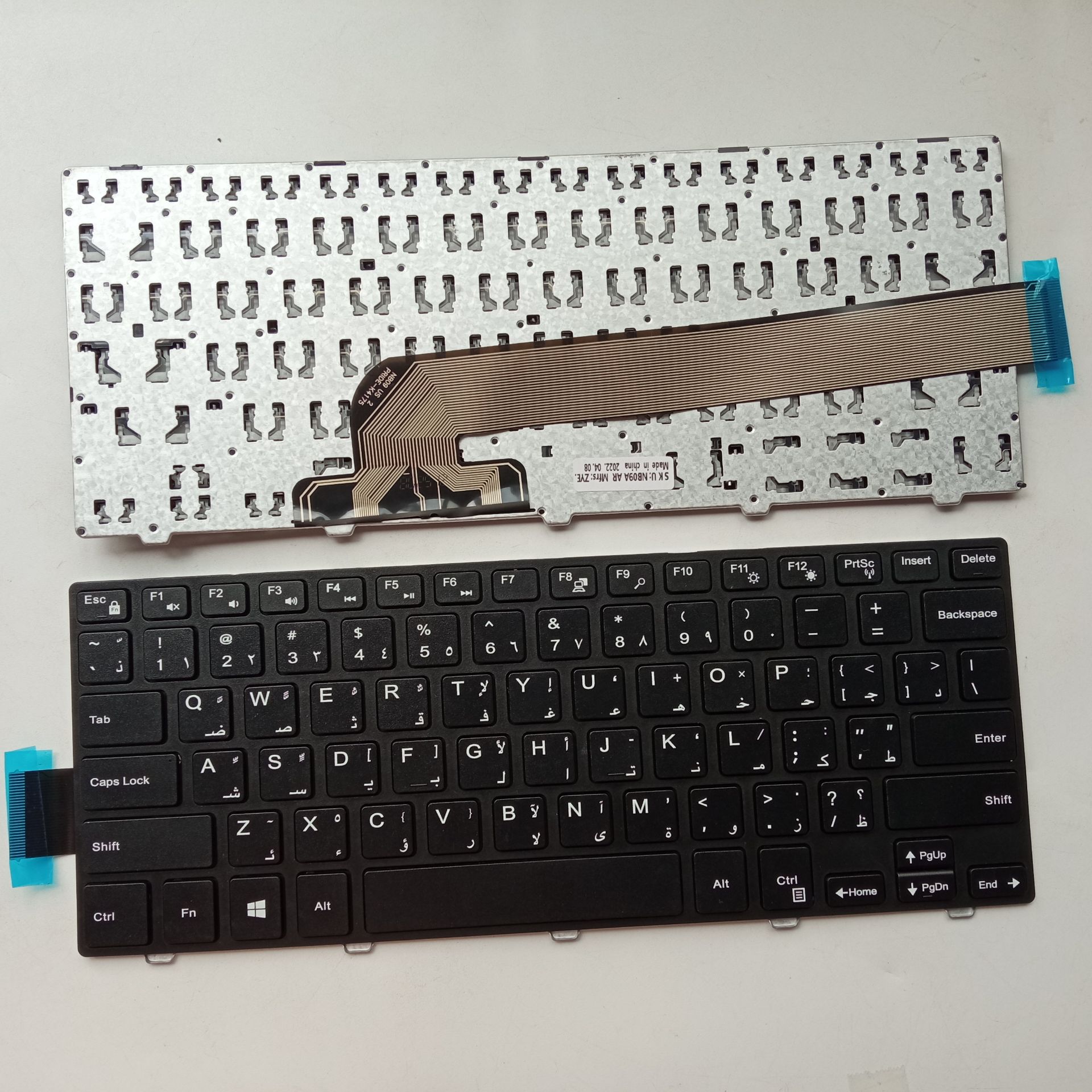 Picture of New Replacement Laptop Keyboard For DELL 5447/14-3000/3441/3442/3459/p49g/3468/3446/5442 BLACK FRAME BLACK (OEM) AR Layout